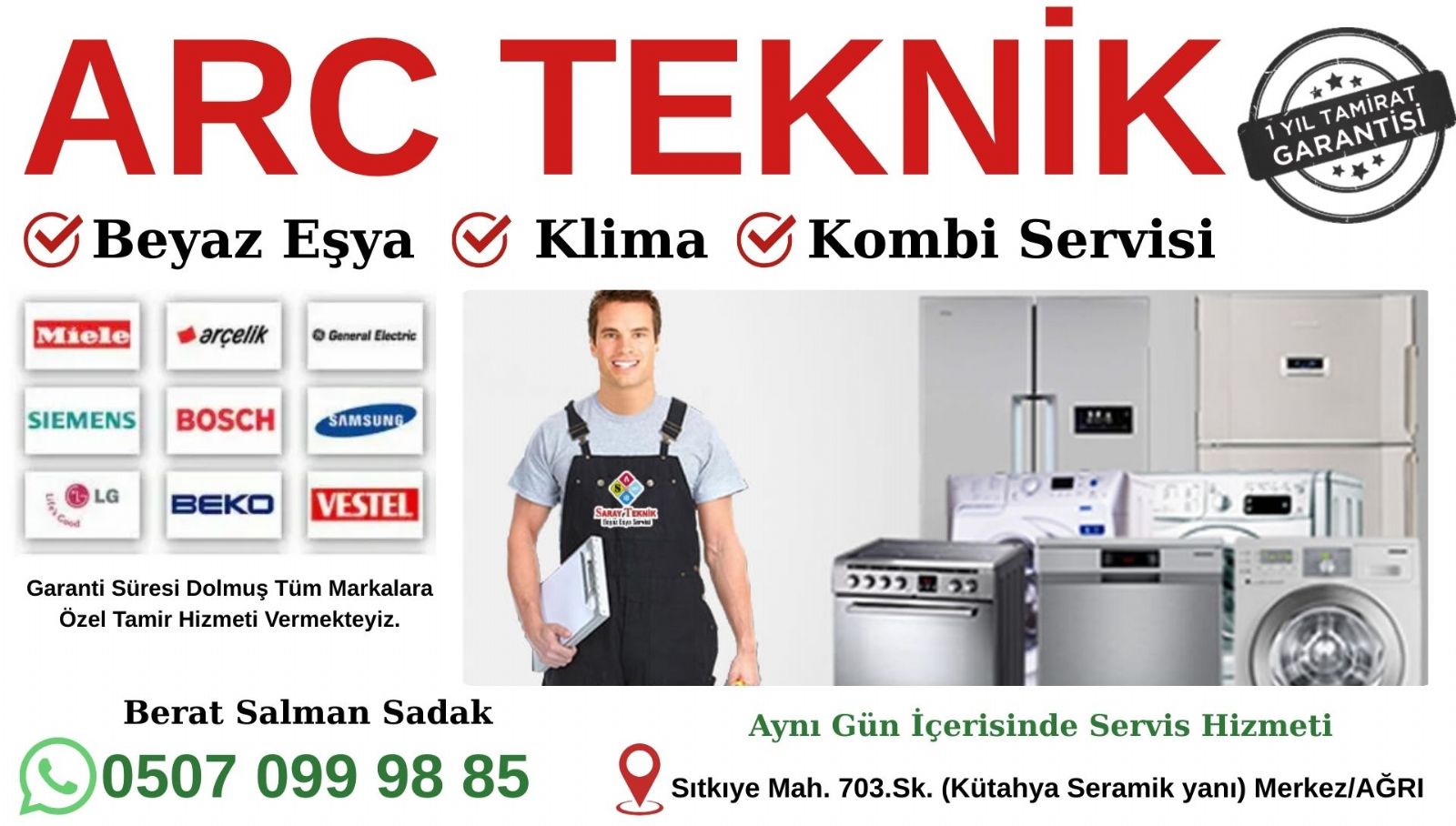 Ağrı Bosch Servisi